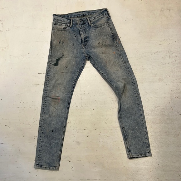 Acid Wash Paint Distressed Levi’s 510 32W X 32 L - Picture 1 of 8